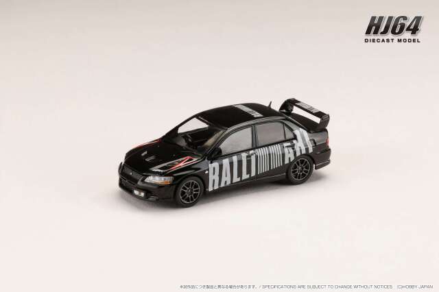 ホビージャパン 1/64 三菱ランサーエボリューション 7 GSR RALLIART アメジストブラックパール