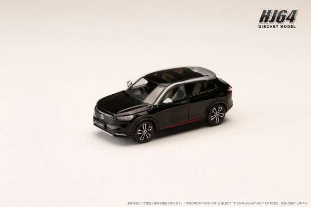 ホビージャパン 1/64 (ダイキャスト製) ホンダ VEZEL e: HEV PLaY クリスタルブラック・パール