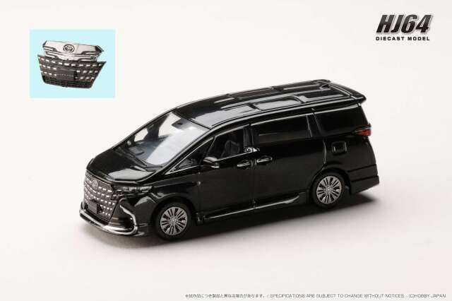ホビージャパン 1/64 (ダイキャスト製) トヨタ アルファード Z (H40W) / 純正オプション ブラック