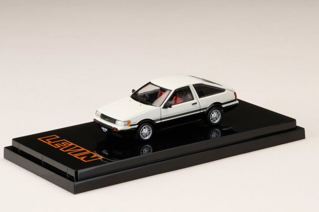 [予約]ホビージャパン 1/64 (ダイキャスト製) Toyota COROLLA LEVIN AE86 3 DOOR GT APEX 1983 ホワイト/ブラック 