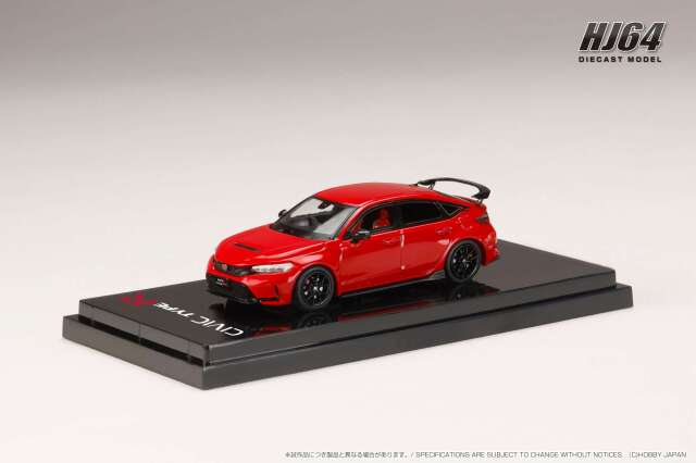 ホビージャパン 1/64 ホンダ シビック TYPE R (FL5) エンジンディスプレイモデル付 フレームレッド ガリバー