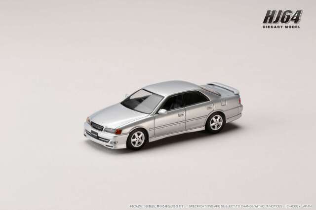 ホビージャパン 1/64 (ダイキャスト製) トヨタ チェイサー TOURER V (JZX100) 1998 / Mesh Front Grill シルバーメタリック