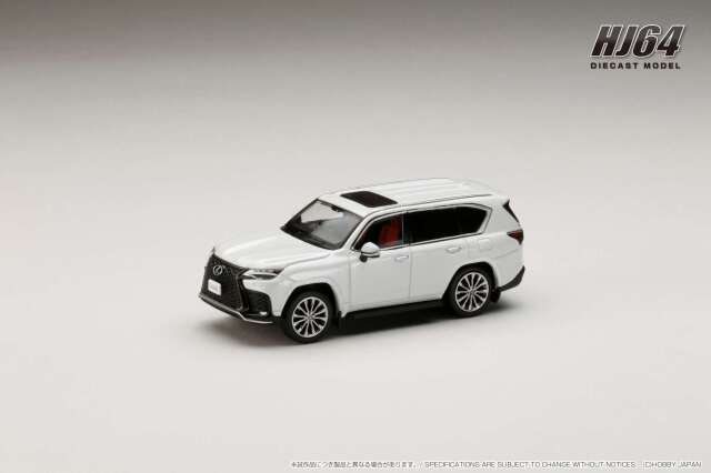 ホビージャパン 64 LEXUS LX600 F Sport ソニックチタニウム ミニカー 