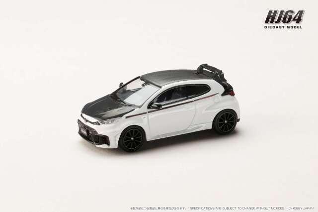 ホビージャパン 1/64 (ダイキャスト製)  トヨタ GR ヤリス RZ ハイパフォーマンス 2024 / カスタムバージョン スーパーホワイト II