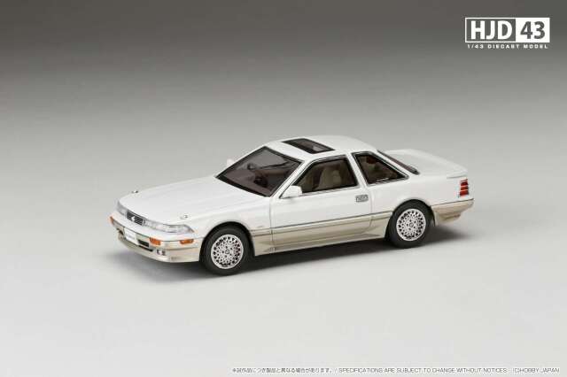 ホビージャパン 1/43 (ダイキャスト製) トヨタ ソアラ 3000 TWINCAM 24 GT-LIMITED AIR SUSPENSION (MZ21) 1988 クリスタルホワイトトーニング II