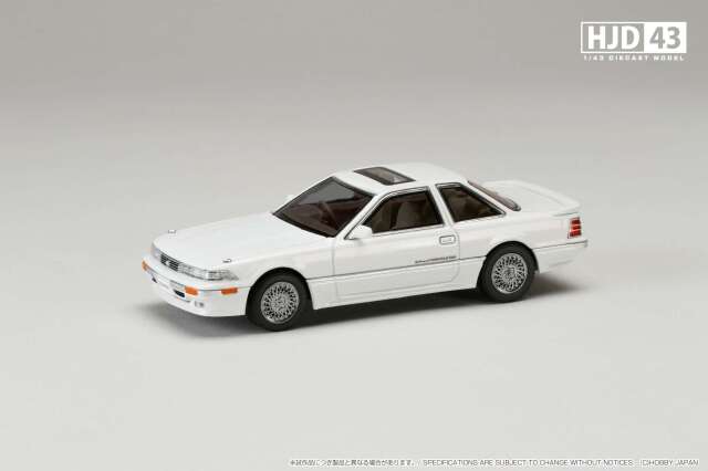 ホビージャパン 1/43 (ダイキャスト製) トヨタ ソアラ 2000 TWINCAM 24 TWIN TURBO GT-TWIN TURBO L (GZ20) スーパーホワイト IV