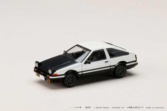 [予約]ホビージャパン 1/64 (ダイキャスト製) HJ64 トヨタ SPRINTER TRUENO (AE86) / 頭文字D 藤原 拓海 VS 舘 智幸