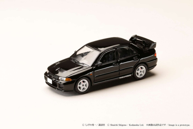 [予約]ホビージャパン 1/64 (ダイキャスト製) HJ64 三菱 Lancer RS Evolution III / 頭文字D 須藤 京一 VS 高橋 涼介 
