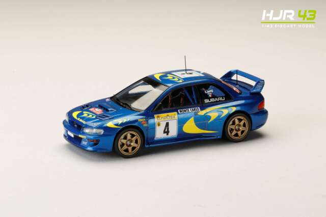 ホビージャパン 1/43 (ダイキャスト製) スバル インプレッサ No.4 1997 WRC ラリー・モンテカルロ ウィナー P.リアッティ/F.ポンス