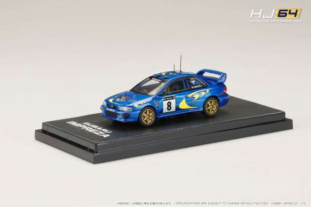 ホビージャパン 1/64 スバルインプレッサ WRC 1997  #8 (RAC RALLY)