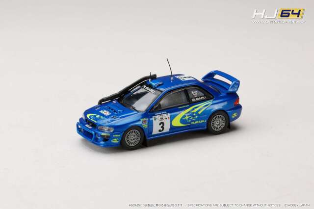 [予約]ホビージャパン 1/64 (ダイキャスト製) スバル インプレッサ WRC No.3 2000 WRC サファリ・ラリー ウィナー R.バーンズ/R.レイド