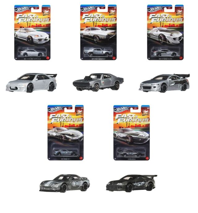 [予約]Hot Wheels 1/64 (ダイキャスト製) ワイルド・スピード テーマ アソート - 25周年記念