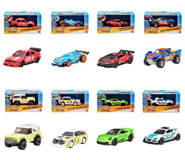 Hot Wheels 1/43 (ダイキャスト製) プルバック アソート
