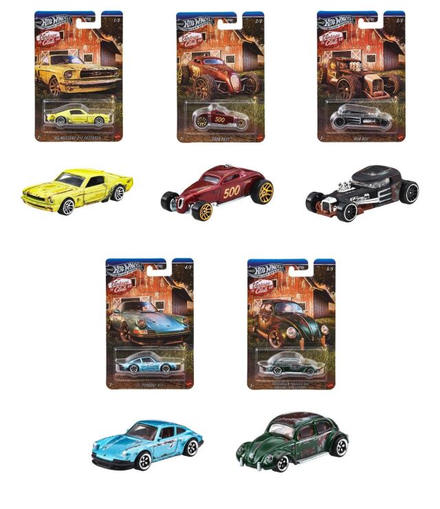 [予約]Hot Wheels 1/64 (ダイキャスト製) ヴィンテージ アソート - バーン・ファインズ