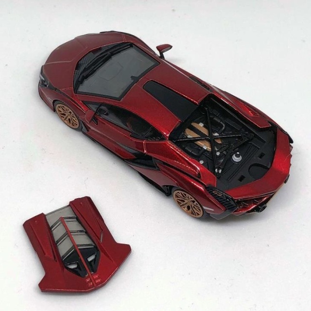 ランボルギーニ 6台セット HUNG HING TOYS 1/64 ランボルギーニ アヴェンタドール SVJ グリーン