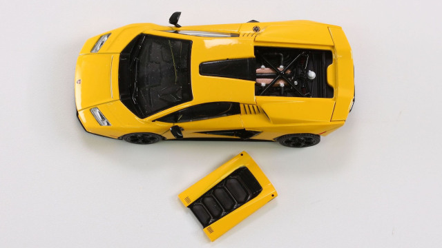 MINIGT 1/64 改 ランボルギーニ LPI800-4 深リム 黄色 ランボルギーニ カウンタック LPI 800-4(イエロー) - AOSHIMA