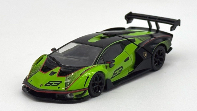 HUNG HING TOYS 1/64 (ダイキャスト製) ランボルギーニ・エッセンサ SCV12 (Verde Silvans)