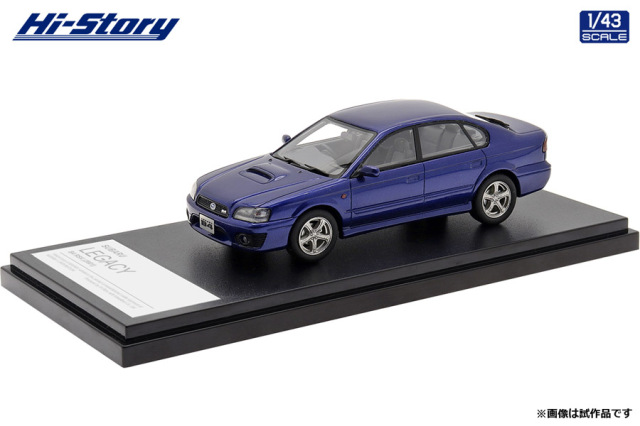 Hi-Story（ハイストーリー）1/43 SUBARU LEGACY B4 RSK (2001) ノーティックブルー・マイカ