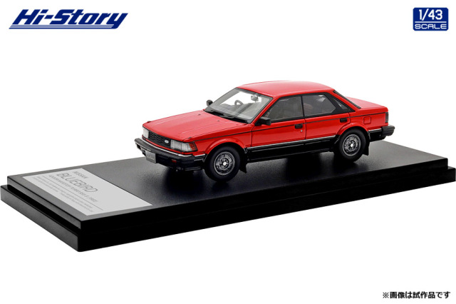 Hi-Story(ハイストーリー) 1/43 (レジン製) NISSAN BLUEBIRD 4DOOR HARDTOP TURBO SSS-S (1983)  レッドツートン