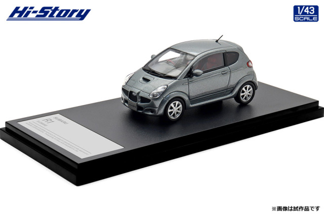 Hi-Story(ハイストーリー) 1/43 (レジン製) SUBARU R1 S (2005) チタニウムグレー・メタリック