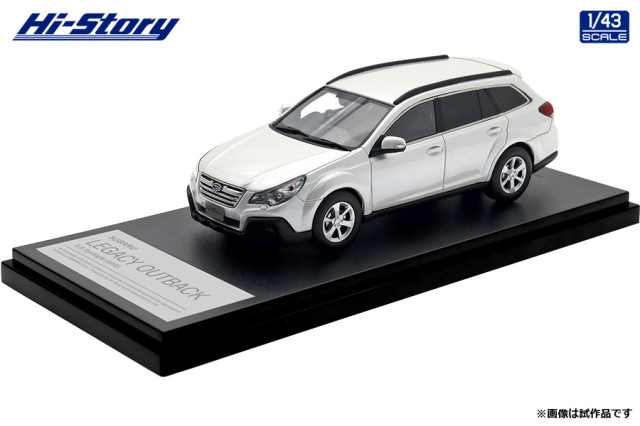 Hi-Story(ハイストーリー) 1/43 (レジン製) SUBARU LEGACY OUTBACK 2.5i EyeSight (2012) サテンホワイト・パール