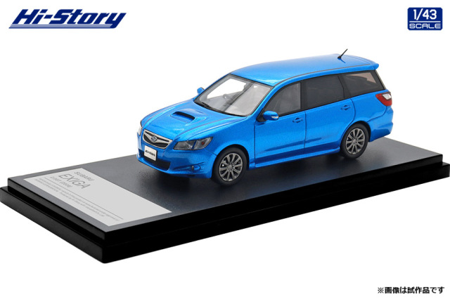 Hi-Story(ハイストーリー) 1/43 (レジン製) SUBARU EXIGA 2.0GT (2008) サファイヤブルー・パール
