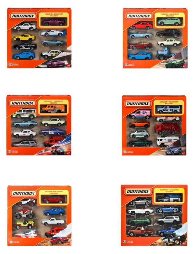 [予約]MATCHBOX 1/64 (ダイキャスト製) 8パック アソート