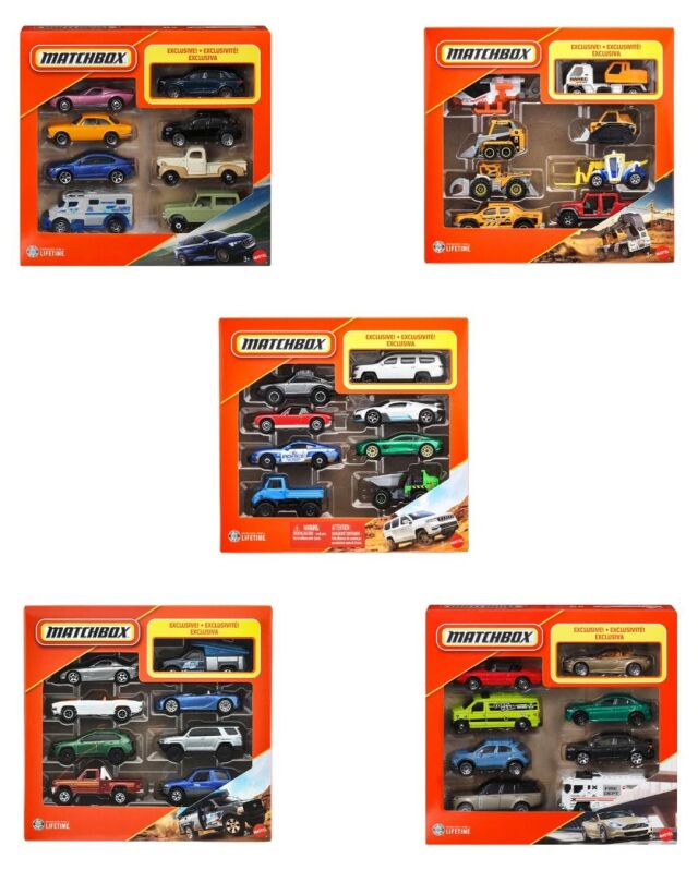 [予約]MATCHBOX 1/64 (ダイキャスト製) 8パック アソート