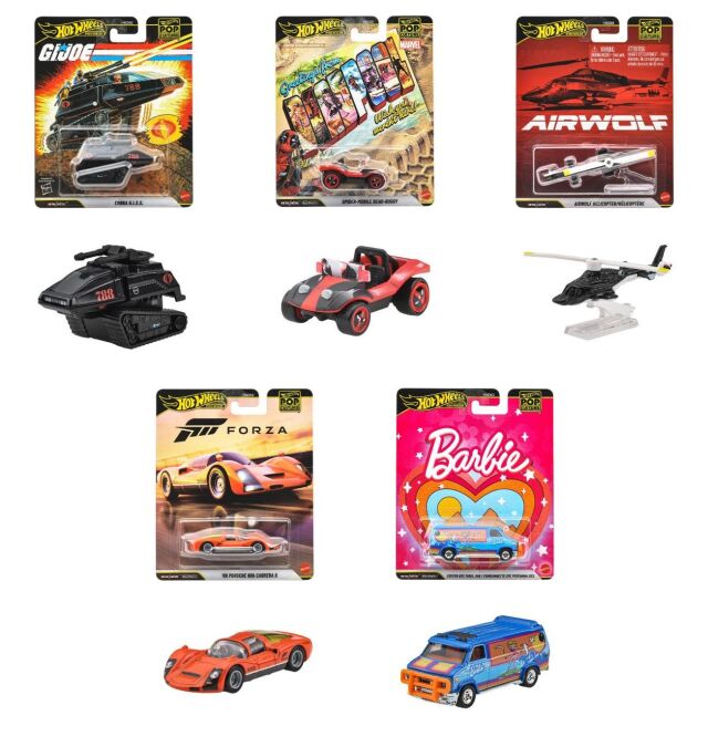 [予約]Hot Wheels 1/64 (ダイキャスト製) ポップカルチャー アソート