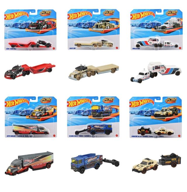 [予約]Hot Wheels 1/64 (ダイキャスト製) トラック フリートアソート