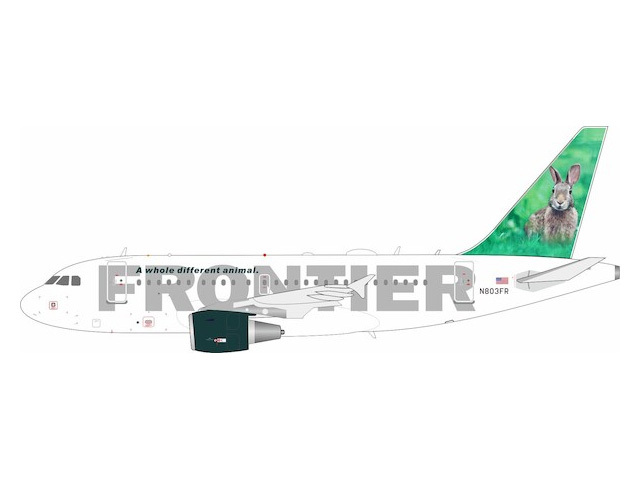 InFlight Model 1/200 (ダイキャスト製) A318-100 Frontier Airlines