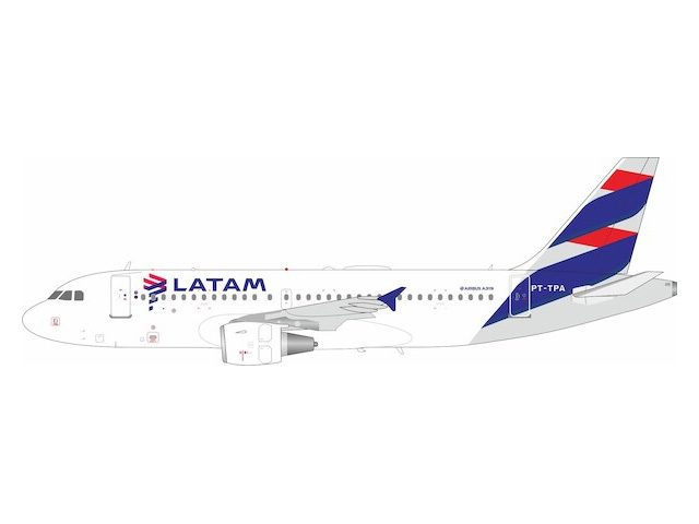 [予約]InFlight Model 1/200 (ダイキャスト製)A319-100 LATAM Airlines Brasil PT-TPA