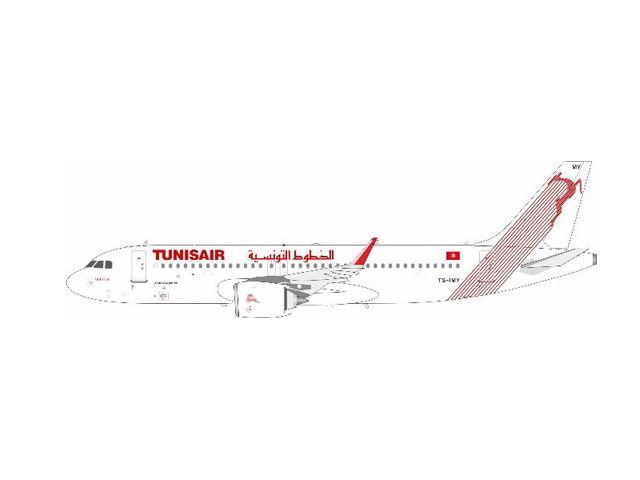 [予約]InFlight Model 1/200 (ダイキャスト製)A320-200N Tunisair TS-IMY