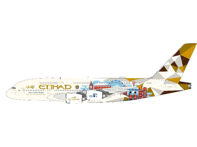 [予約]InFlight Model 1/200 (ダイキャスト製)A380-800 Etihad Airways "Choose the United Kingdom" A6-APE