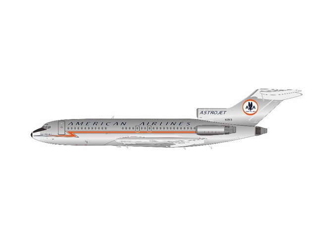 [予約]InFlight Model 1/200 (ダイキャスト製)727-100 American Airlines N2913 polished
