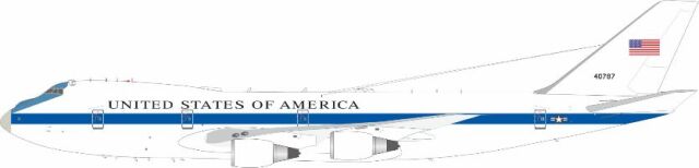 [予約]InFlight Model 1/200 (ダイキャスト製)E-4A (747-200B) US Air Force 74-0787