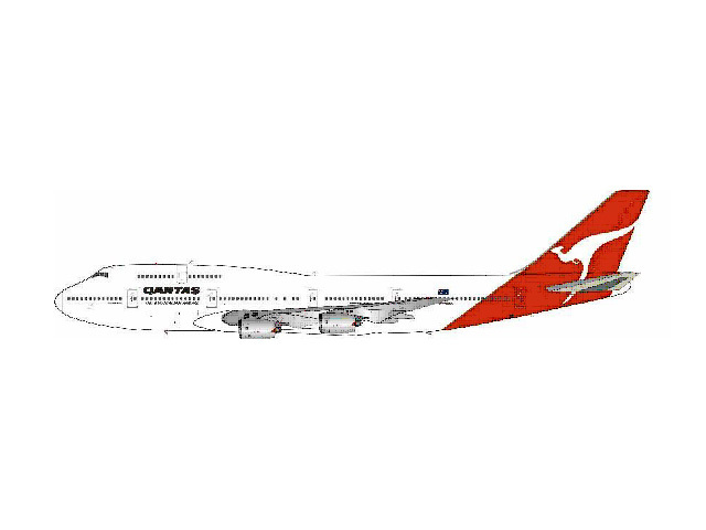 [予約]InFlight Model 1/200 (ダイキャスト製)747-300 Qantas VH-EBX