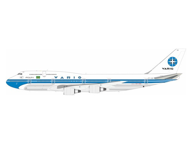 [予約]InFlight Model 1/200 (ダイキャスト製) 747-300 Varig PP-VOB