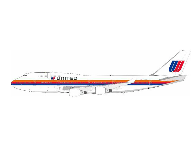 [予約]InFlight Model 1/200 (ダイキャスト製)747-400 United Airlines N188UA
