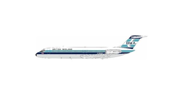[予約]InFlight Model 1/200 (ダイキャスト製)DC-9-32 British Midland Airways G-BMAM