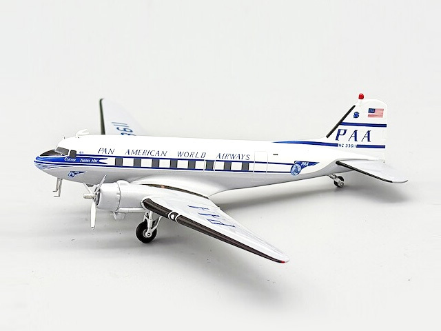InFlight Model 1/200 (ダイキャスト製) DC-3 パンアメリカン航空 NC33611