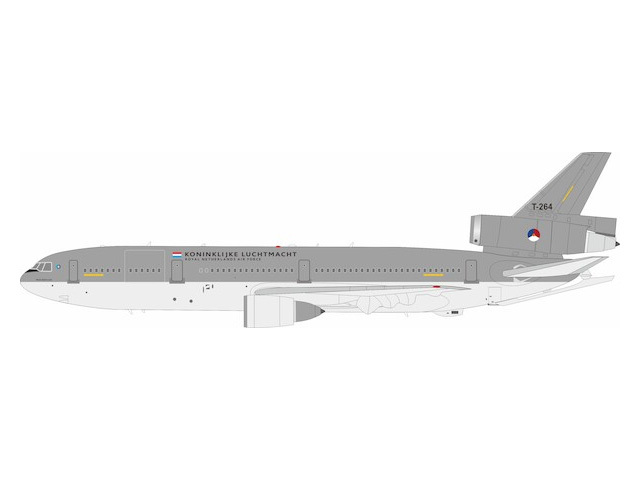[予約]InFlight Model 1/200 (ダイキャスト製)KDC-10-30(CF) Netherlands Royal Air Force T-264