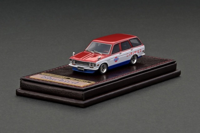ignition model(イグニッションモデル) 1/64 Datsun Bluebird (510) Wagon Red／White／Blue
