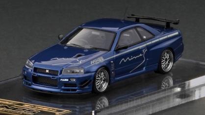 ignition model(イグニッションモデル) 1/64 Nissan Skyline GT-R Mine's (R34) ブルーメタリック ★生産予定数：100pcs