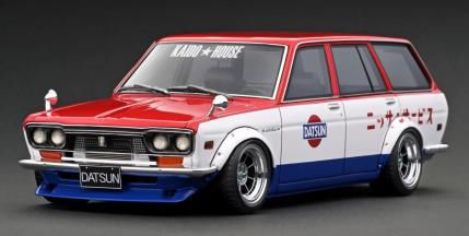 ignition model(イグニッションモデル) 1/18 Datsun Bluebird (510) Wagon Red/White/Blue