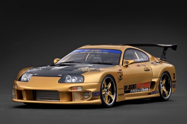 [予約]ignition model(イグニッションモデル) 1/18 (レジン製) TOP SECRET GT300 Supra (A80) ゴールド