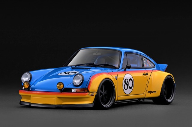 [予約]ignition model(イグニッションモデル) 1/18 (レジン製) RWB Backdate Yellow／Blue