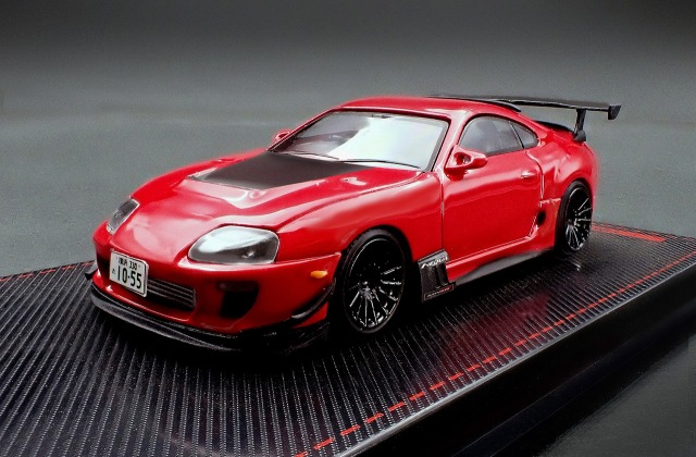 [予約]ignition model(イグニッションモデル) 1/64 (ダイキャスト製) Toyota Supra (JZA80) RZ レッド