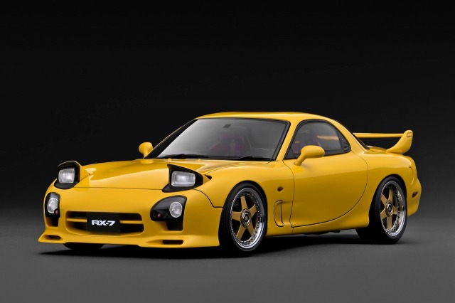 ignition model(イグニッションモデル) 1/18 (レジン製) Mazda RX-7 Mazda Speed A-spec (FD3S) Yellow　