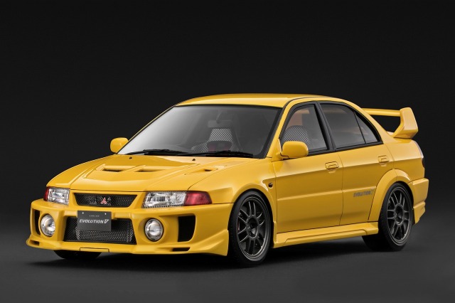 [予約]ignition model(イグニッションモデル) 1/18 (レジン製) Mitsubishi LANCER EVOLUTION V (CP9A) Yellow 